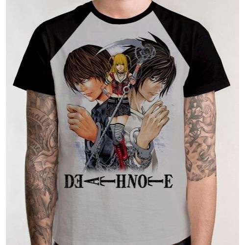 Camiseta Camisa Animes Mangá Death Note Kira L otaku 234