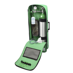 Kit Oxigênio Portátil 5 Litros Alumínio com Bolsa Verde Sem Carga Menor preço em Kit Oxigênio Portátil 5 Litros Alumínio com Bolsa Verde Sem Carga