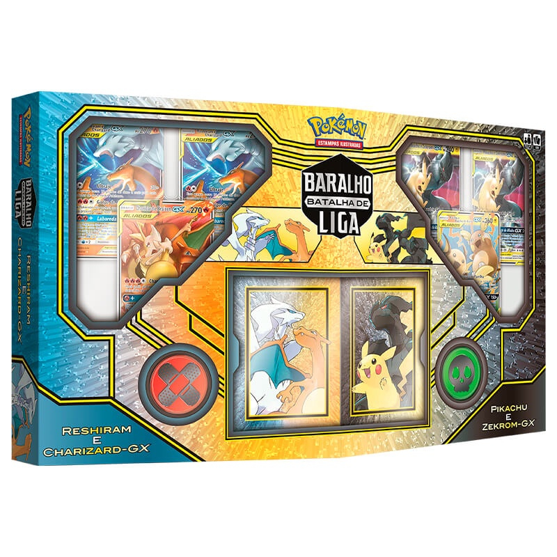 Jogo cartas - Box Pokémon - Geração Aliados - Charizard e Braixen