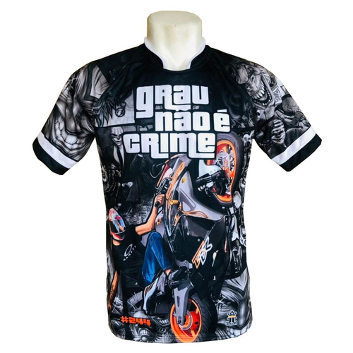 Camiseta de Quebrada Estilo Favela Grau Não é Crime em Promoção na  Americanas