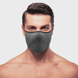 Máscara de Proteção Ebeus 3D Air Knit Cinza com Preto Tamanho G 1 Unidade Menor preço em Máscara de Proteção Ebeus 3D Air Knit Cinza com Preto Tamanho G 1 Unidade