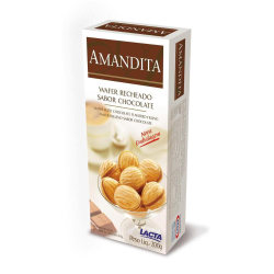 Wafer Recheio Creme com Cacau Lacta Amandita Caixa 200g é boa?