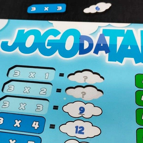 Jogo Da Tabuada Mdf Completa Educativo De Matematica Fácil em