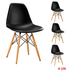 Kit 4 Cadeiras Eiffel Sala Jantar Cozinha Escritório Charles Eames Preta é boa?