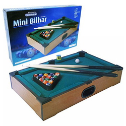 Mini Mesa de Sinuca Bilhar Snooker Infantil Portátil 2 Tacos 16 Bolas  Triângulo Giz Brinqway BW-116 - BEST SALE SHOP