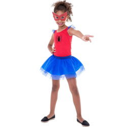 Fantasia Homem Aranha Infantil Feminino Com Máscara Menor preço em Fantasia Homem Aranha Infantil Feminino Com Máscara