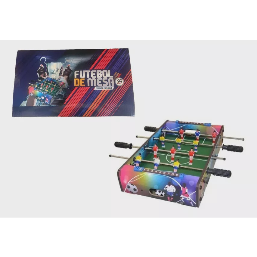 Mini Pebolim Brinquedo Totó Futebol De Mesa Criança 2 Player. em Promoção  na Americanas