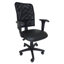 Cadeira Ergonômica Executiva Em Tela Mesh Back System NR-17 Para Escritório Apoio Lombar Preta Menor preço em Cadeira Ergonômica Executiva Em Tela Mesh Back System NR-17 Para Escritório Apoio Lombar Preta