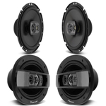 Kit Fácil Pioneer Alto Falante 6 Pol Ts-1790BR 120W Rms + Alto Falante Ts-6990BR 6x9 Pol 300W Rms