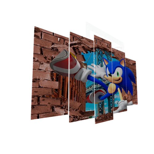 Quadro decorativo A4 Sonic Mania, JOGO, VIDEO GAME, CLÁSSICO