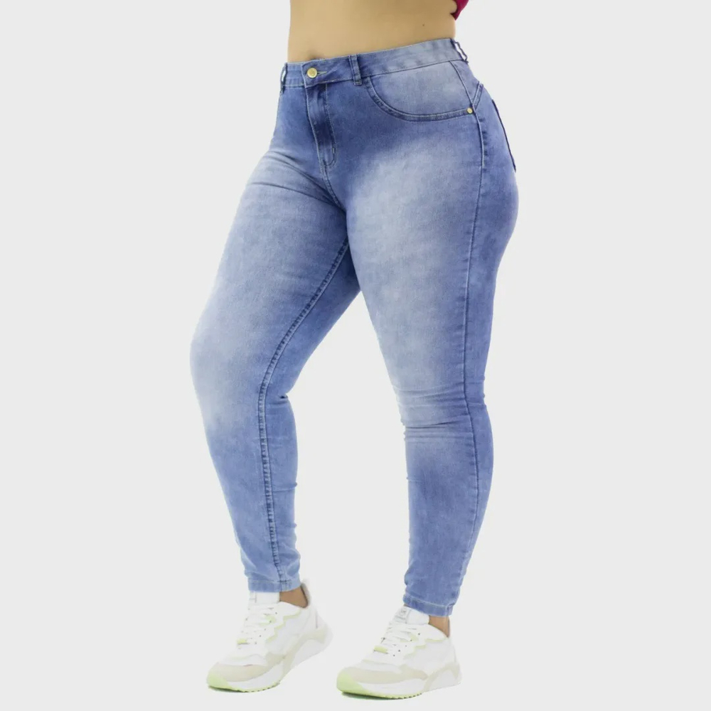 Calça jeans best sale feminina lavagem clara