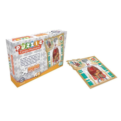 Jogo quebra cabeca puzzle kids motos 100 pcs toia