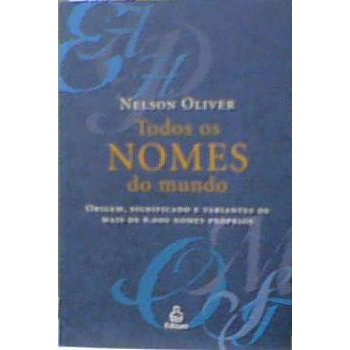 Dicionário de Nomes - Nelson Oliver