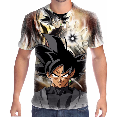 Camiseta Desenho AnimeDragon Ball Super Goku Instinto Superior