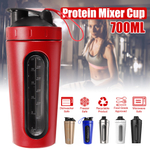 5 Colots Portátil 700 ml Misturador De Proteína Shaker Esporte Garrafa de Água de Fitness Shaking Cup Liquidificador Drinkware Aço Inoxidável