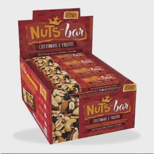 Nuts Bar (Castanhas Coco E Nibs Cacau) Cx.12 Unidades - Banana Brasil ...