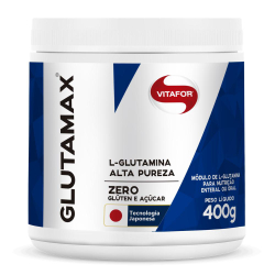 Glutamax Glutamina Em Pó Sem Sabor 400g Vitafor Menor preço em Glutamax Glutamina Em Pó Sem Sabor 400g Vitafor
