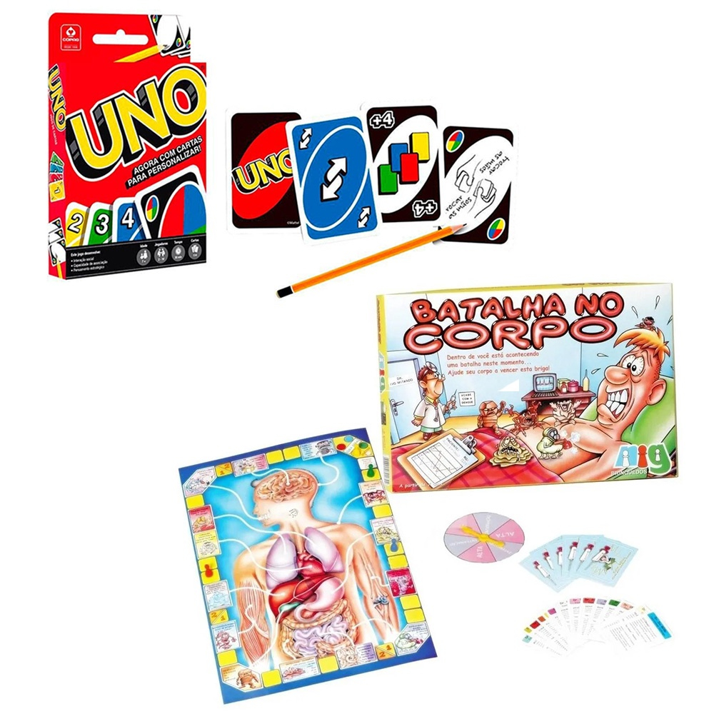 Uno Jogo de Cartas Muito Divertido Impossível Parar em Promoção na  Americanas