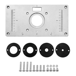 Mesa de roteador de alumínio Inserir placa de madeira Bancadas roteador de madeira é boa?