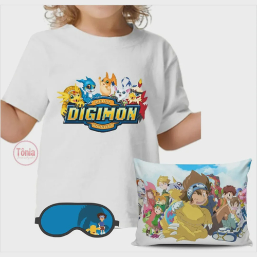 Mascara de Dormir Digimon com Nome