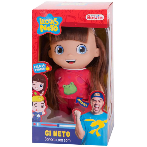 Brinquedo Boneca Pequena r Criança Menina Morena Giovana Aventureira  Gi Neto - Personagem Da História Desenho Infantil Luccas Neto - Rosita em  Promoção na Americanas