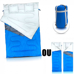 Saco de Dormir Duplo Versatil 1 de Casal Ou 2 de Solteiro Kuple de - 5 C Ate 5 C Menor preço em Saco de Dormir Duplo Versatil 1 de Casal Ou 2 de Solteiro Kuple de - 5 C Ate 5 C
