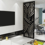 Painel Vazado Divisória mdf Madagascar Preto