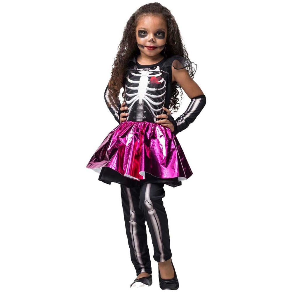 Fantasia de Halloween Vampira de Luxo Infantil Feminina Com Luvas em  Promoção na Americanas