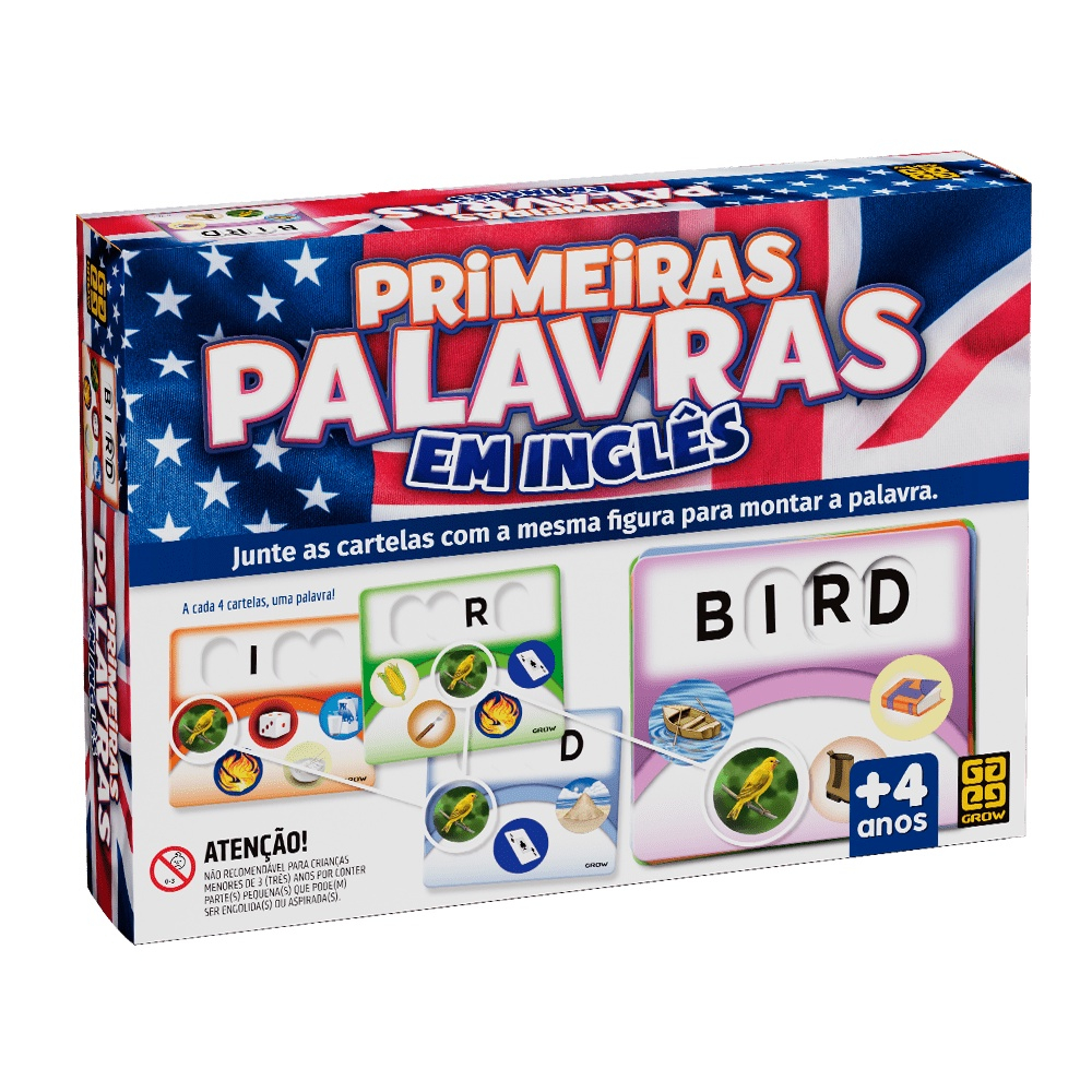 Jogo Educativo - Primeiras Palavras - 1705 - Grow - Real Brinquedos