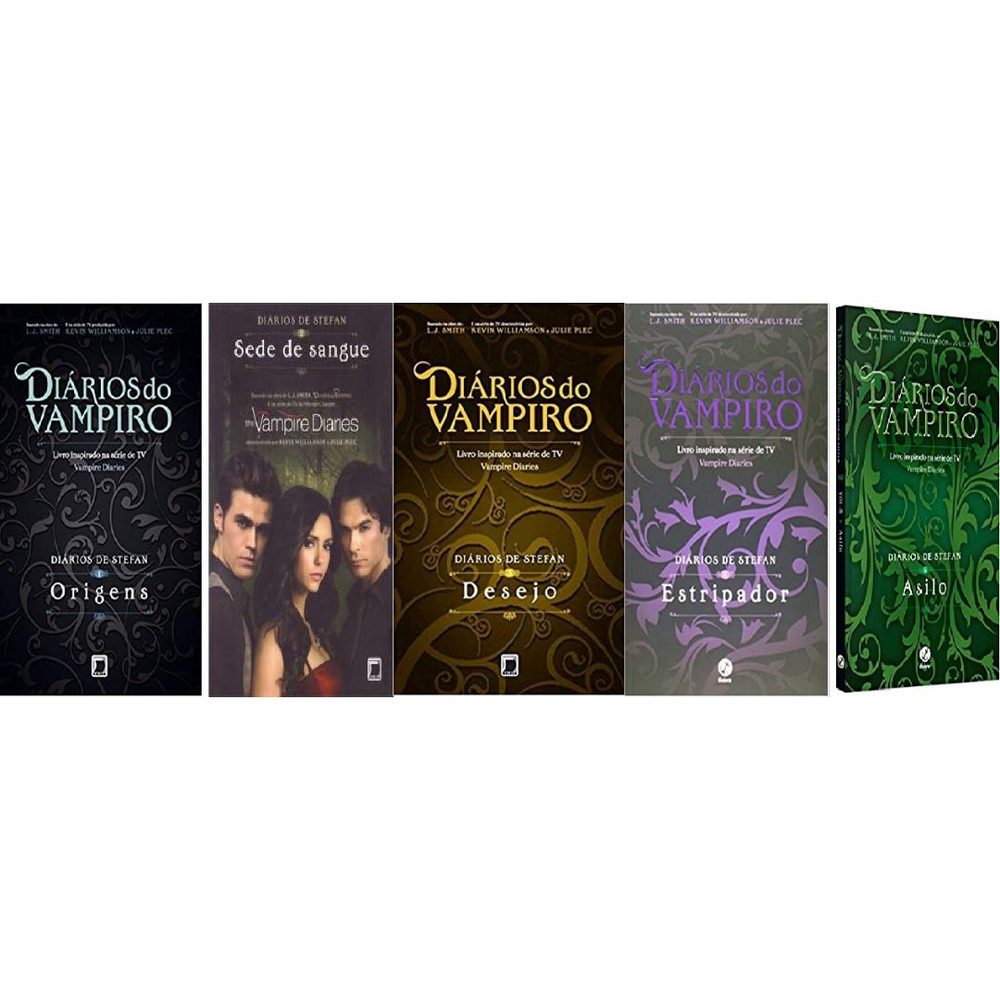 Kit 5 livros diarios de um vampiro Diários de Stefan em Promoção na  Americanas