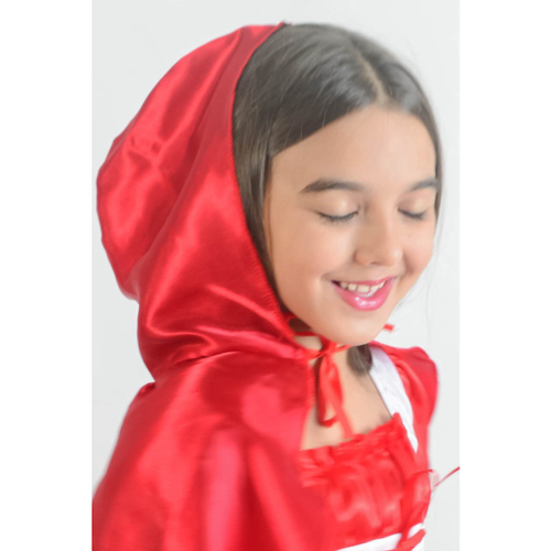 Vestido festa infantil da chapeuzinho vermelho e capa vermelha