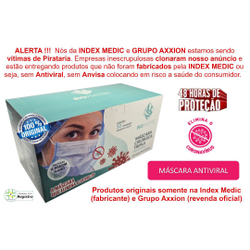 Máscara com Antiviral cirúrgica descartável tripla - bioprotex (original) - 50 unidades Menor preço em Máscara com Antiviral cirúrgica descartável tripla - bioprotex (original) - 50 unidades