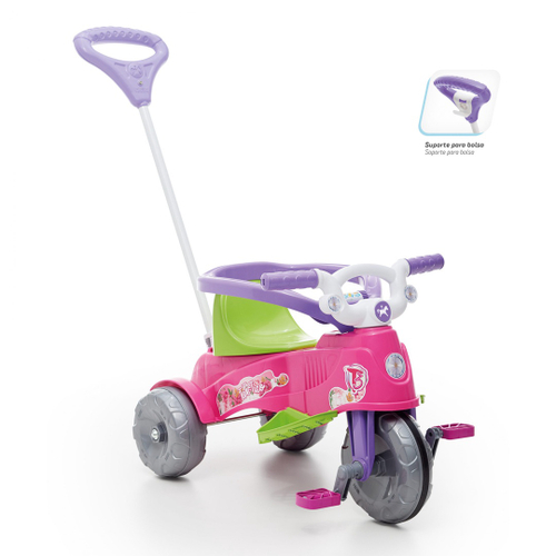 Motoca Triciclo Infantil Rosa Poliplac em Promoção na Americanas