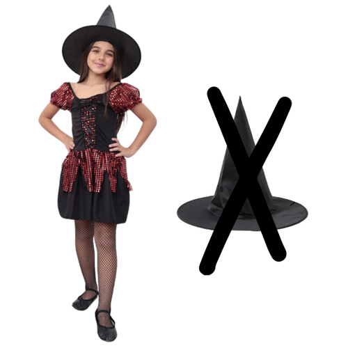 Fantasia Bruxa Adulta Halloween Feminina Vestido Curto Luxo - 7 Artes BrinQ  Fantasias