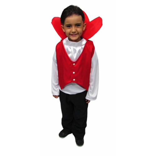 Fantasia Masculina Halloween Carnaval Infantil Vampiro