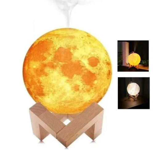 Luminária Led Lua Cheia Umidificador Aromatizador Difusor 3D em Promoção na Americanas