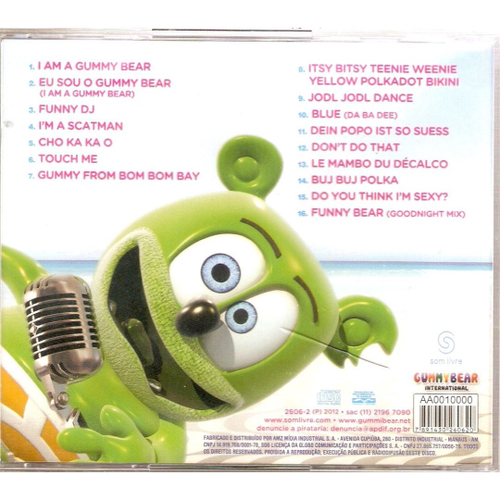 Cd Gummy Bear - Eu Sou o Gummy Bear na Americanas Empresas