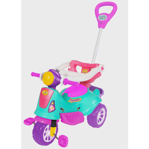 Triciclo Velotrol Kepler Spider com Empurrador - Motoca Infantil Azul  Ref.222 em Promoção na Americanas