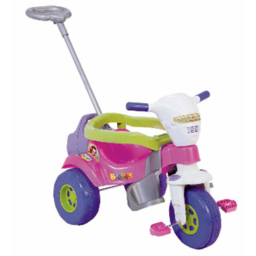 Triciclo Tico Tico Pets rosa Motoca Infantil - Magic Toys 2811