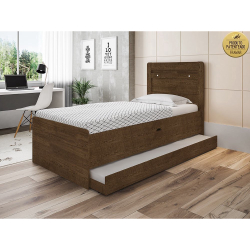 Cama solteiro bau larissa com cama auxiliar dani framar malbec é boa?
