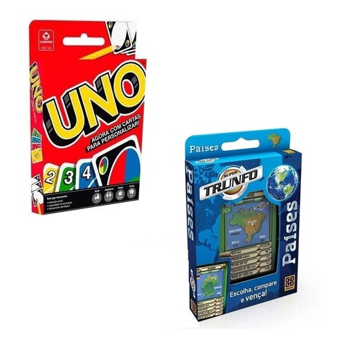 Jogo De Cartas Super Trunfo 32 Cartas Grow Original Temático