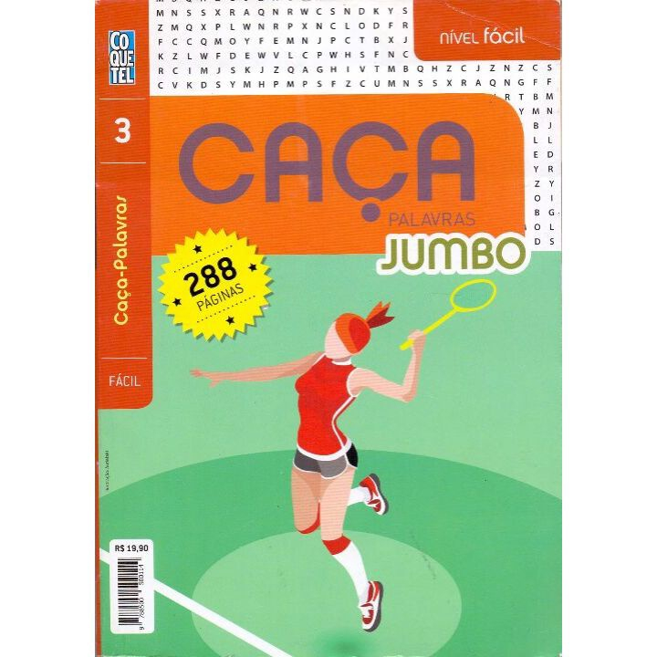 Livro Coquetel Caça Palavras Jumbo Fácil- 3 no Shoptime