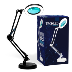 Luminaria Led Ring Light de Mesa Articulavel Abajur c/ Garra Controle Intensidade Lupa Aumento Preta é boa?