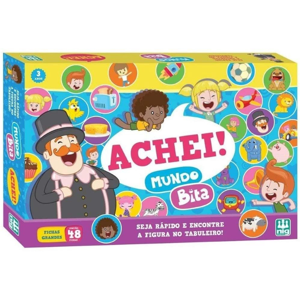 Jogo Educativo Infantil Mundo Bita Achei 48Fichas +3Anos Nig – Papelaria  Pigmeu