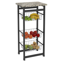 Fruteira Cozinha Aço Granito Chão Preto Elite Aço é boa?