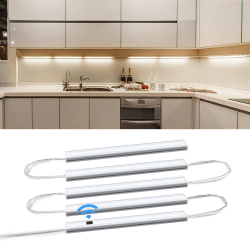 Inteligente led luz da cozinha série conexão 5 luzes barra mão varredura noite lâmpada armário cama quartos sensor de movimento iluminação é boa?