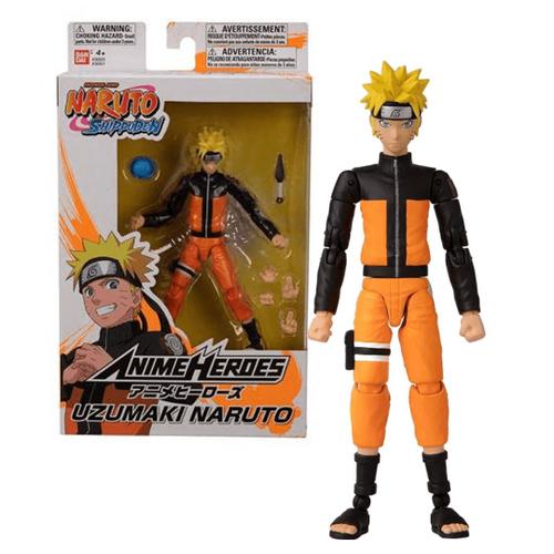 Boneco Articulado - Naruto - Uzumaki Naruto - 15 cm - Fun