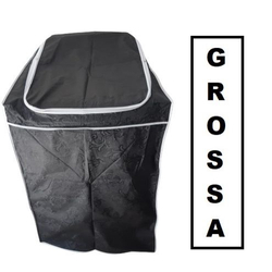 Menor preço em Capa Grossa p/ Maquina De Lavar Roupa Brastemp Electrolux Consul 12 a 16 kg Preta Com Zíper