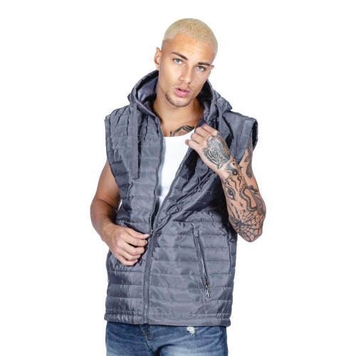 Jaqueta puffer rock & soda manga removível masculina cheap