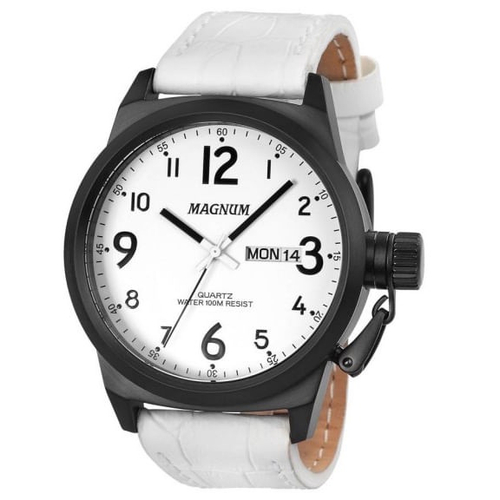 Relógio Magnum Sports Masculino MA31560P Pulseira de Couro